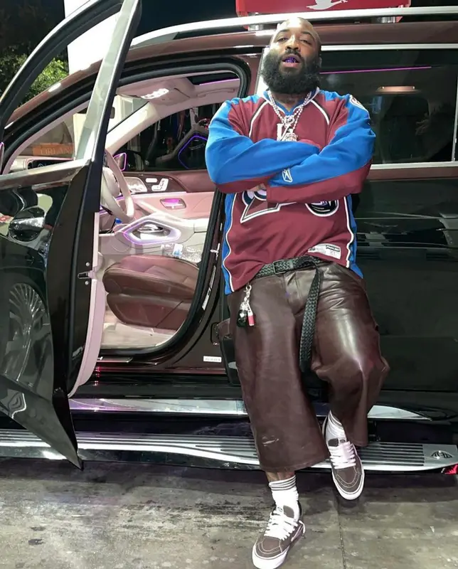 ASAP Bari outfit in Reebok, Vans, and Bottega Veneta, 2021