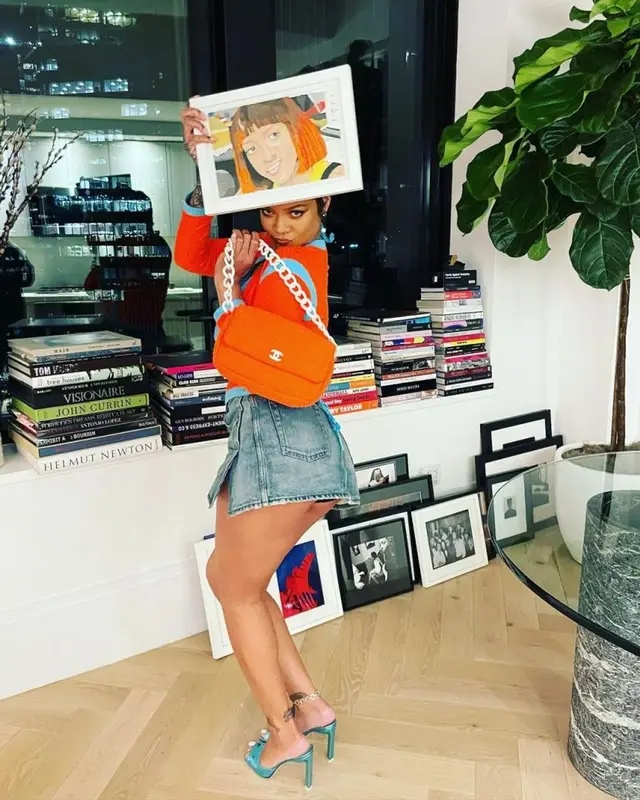 Rihanna outfit in Chanel, Balenciaga, and The Attico, 2021