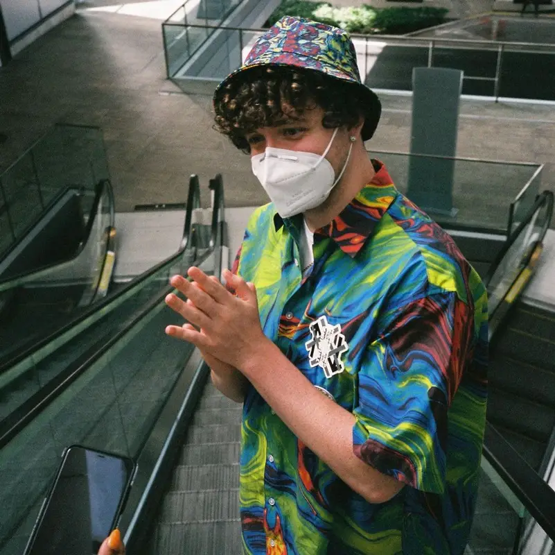 Jack Harlow outfit in Lucid FC, 2021
