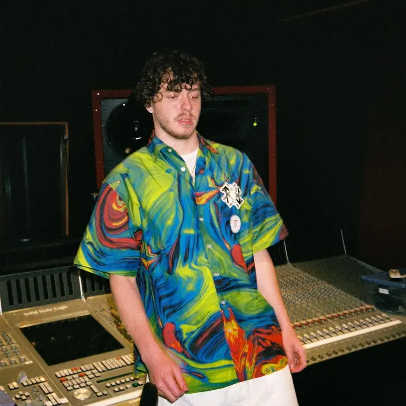 Jack Harlow outfit in Lucid FC, 2021