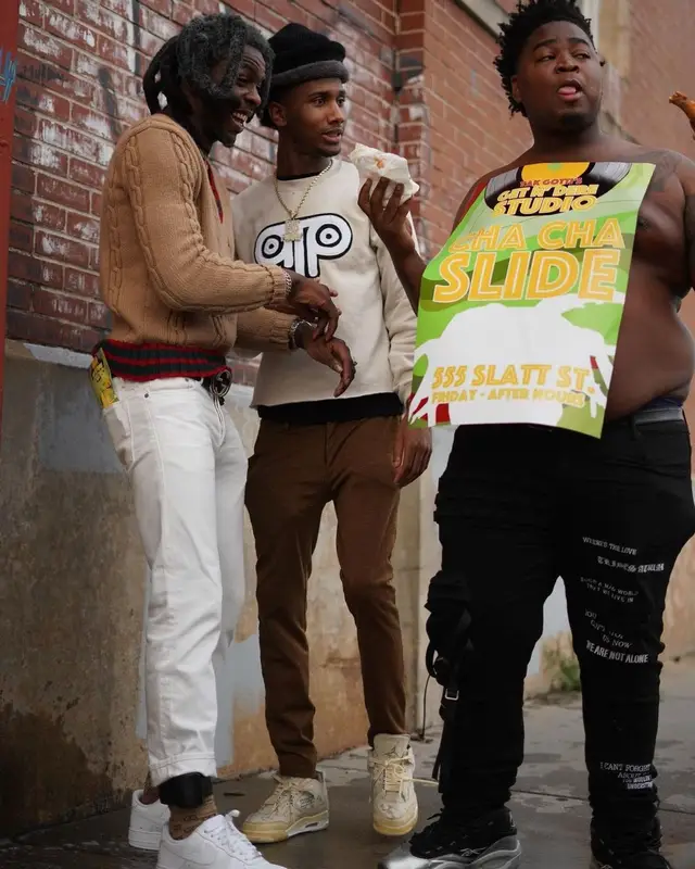 Yak Gotti outfit in Gucci and Nike, 2021