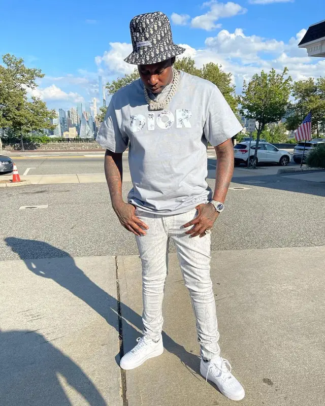 Lil Duke outfit in Daniel Arsham, Monfrere, and Dior, 2021