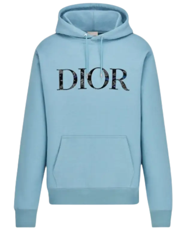 dior blue hoodie