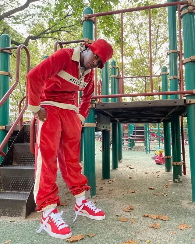 Bloody Osiris outfit in Puma and Delacasso, 2021