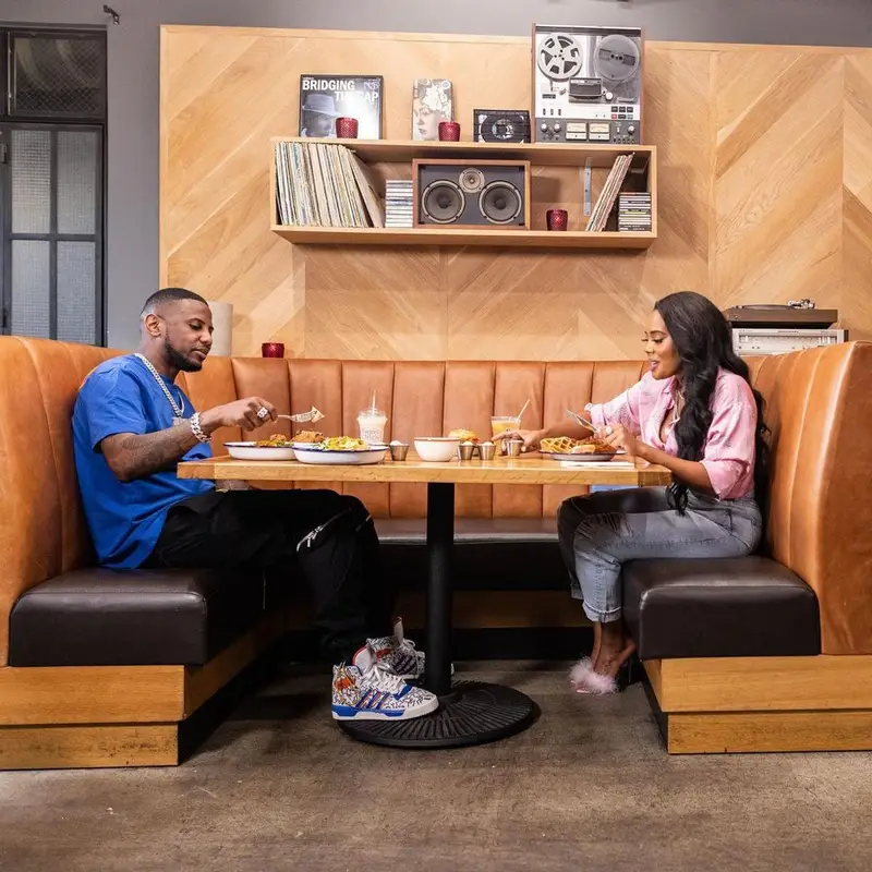 Fabolous outfit in Atelier New Regime, Rhude, and Adidas, 2021