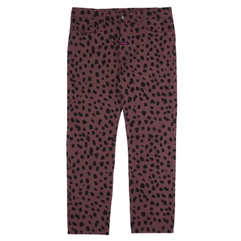 Pleasures Dalmatian Brown Pants $100
