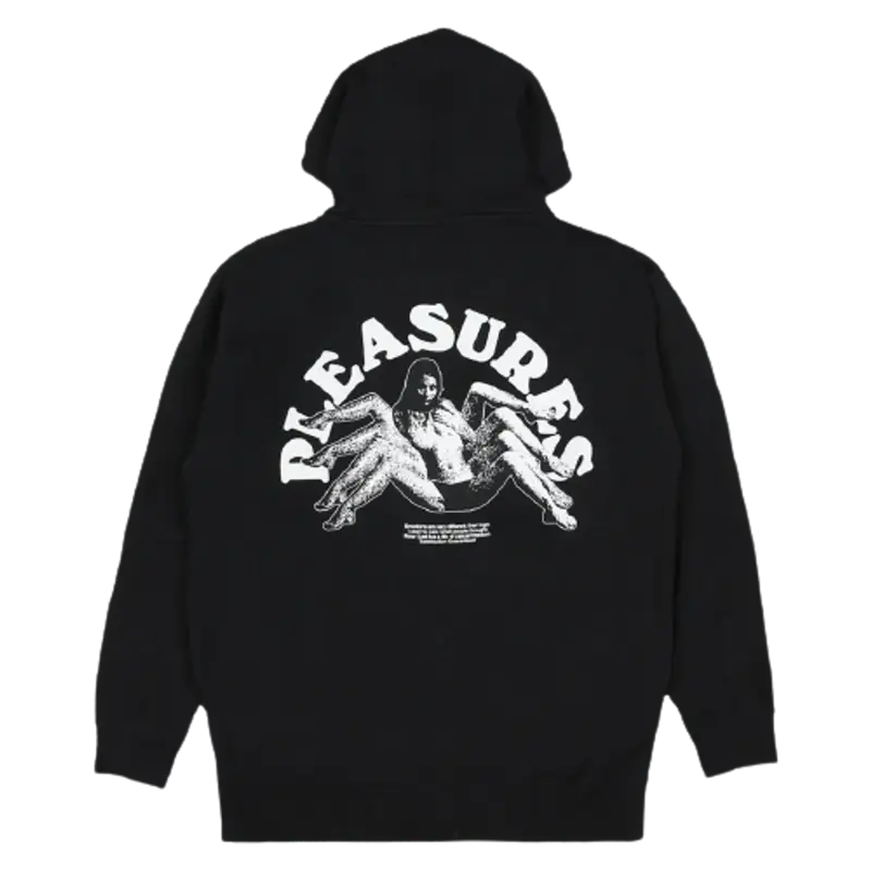 Pleasures Logic Zip Up Black Hoodie $90