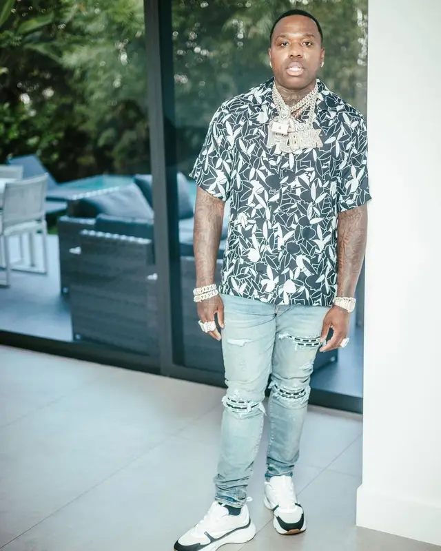 BandMan Kevo outfit in Amiri, Dior, and Playboy, 2021