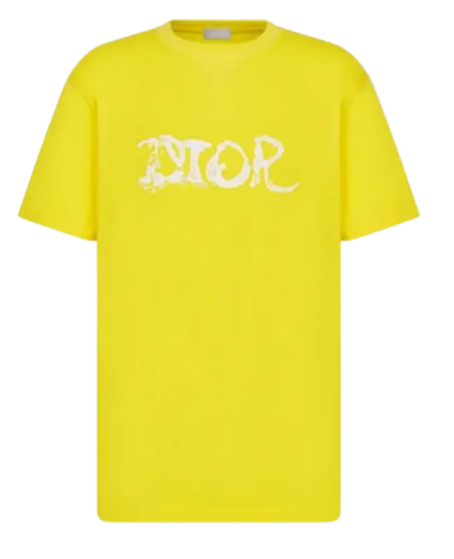 Dior Oversized Yellow Cotton T-Shirt $950