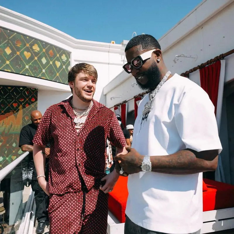 Murda Beatz outfit in Amiri and Dior, 2021