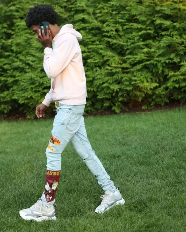 A Boogie Wit Da Hoodie outfit in Amiri, Dior, and Hermes, 2021