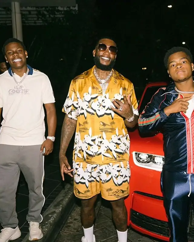 Gucci Mane outfit in Amiri, Playboy, and Gucci, 2021