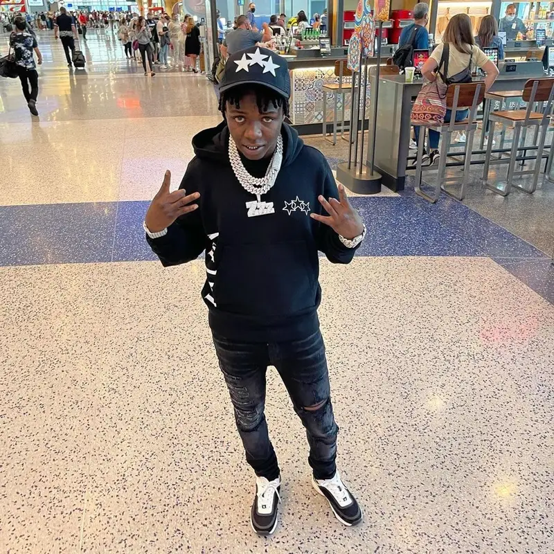 Jackboy outfit in Chanel and Amiri, 2021
