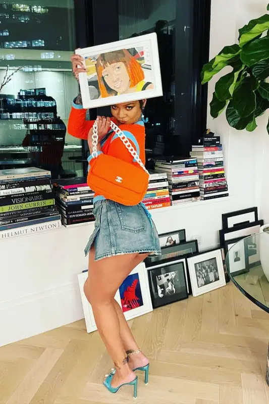Rihanna outfit in Chanel, Balenciaga, and The Attico, 2021