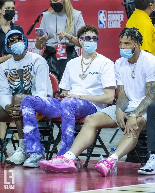 LaMelo Ball outfit in Valabasas and Balenciaga, 2021