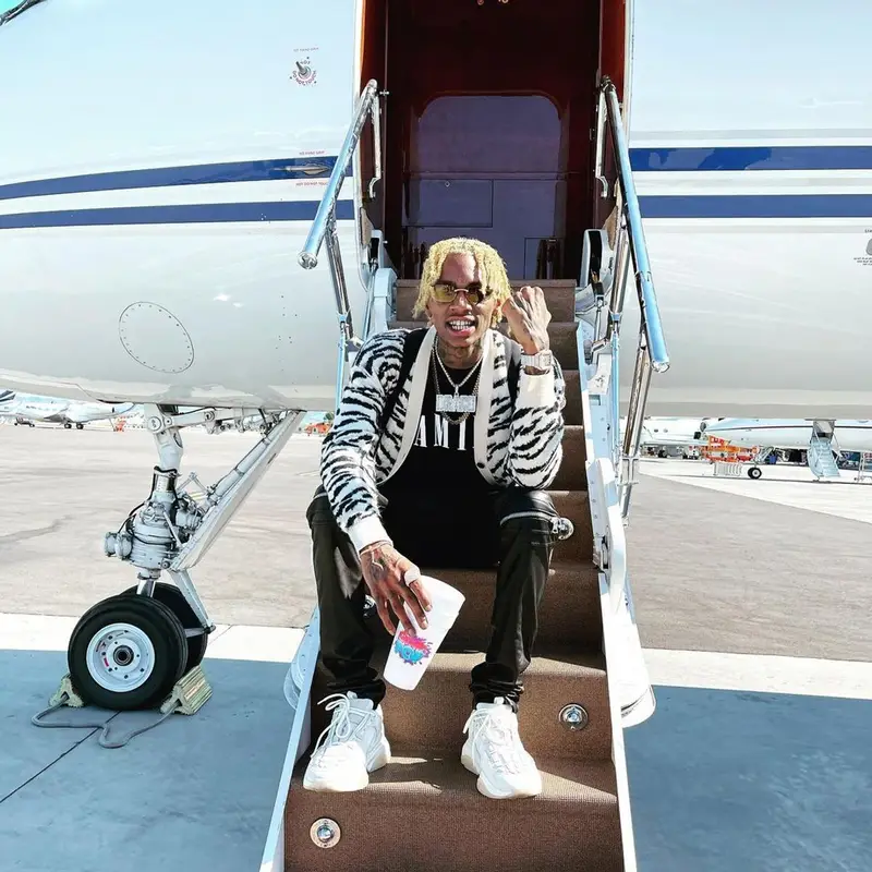 Soulja Boy outfit in Amiri, Dior, and Cartier, 2021