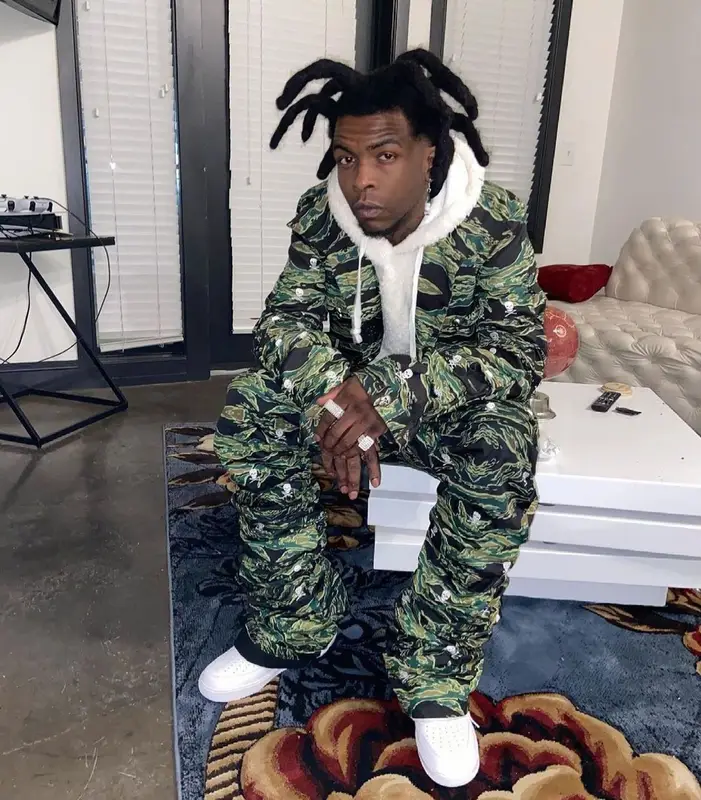 Yak Gotti outfit in Human Nature  and Nike, 2021