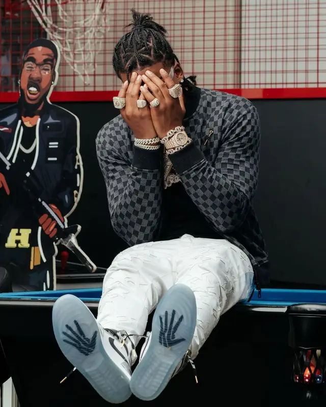 CJ So Cool outfit in Amiri, Louis Vuitton, and Chemist, 2021
