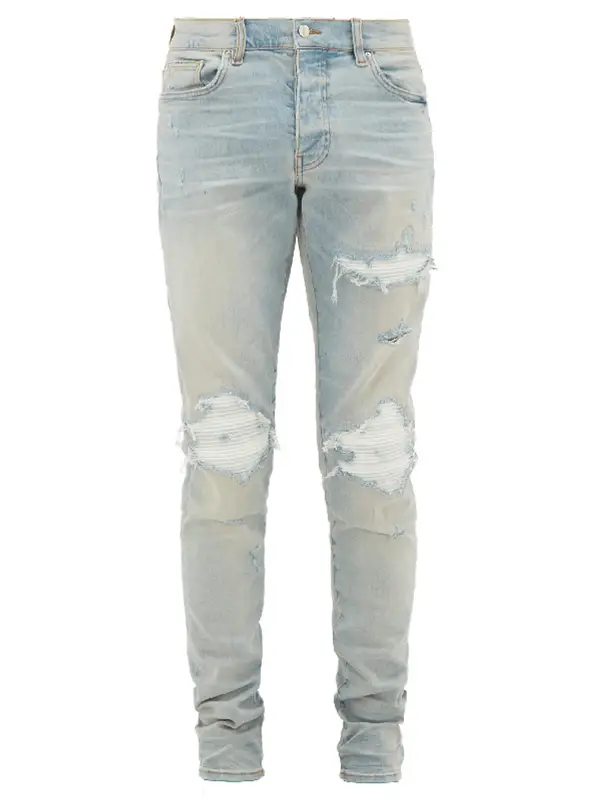 Amiri Mx1 Distressed Light Blue Skinny 