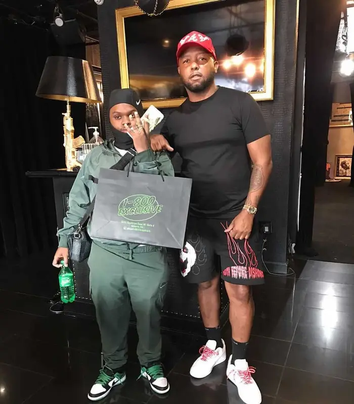 42 Dugg outfit in Nike and Louis Vuitton, 2021