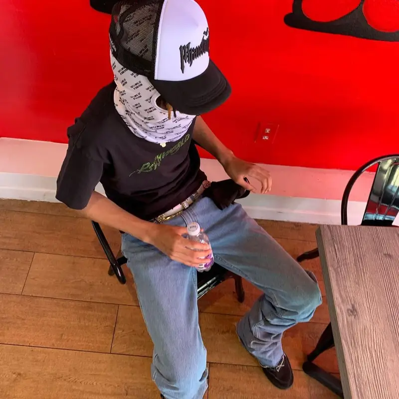 Slump6s outfit in Psychworld, Phantom Global, and Cough Syrup, 2021
