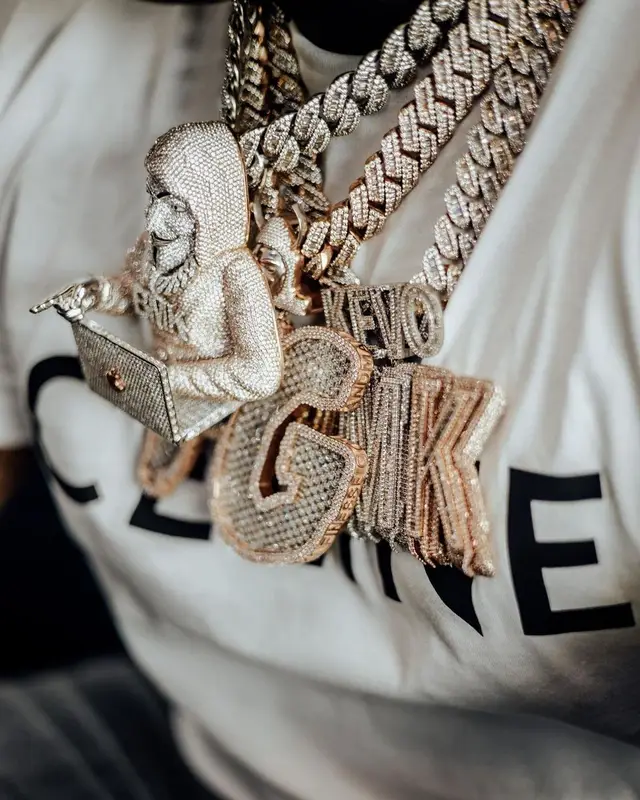 BandMan Kevo outfit in Celine, Amiri, and Louis Vuitton, 2021