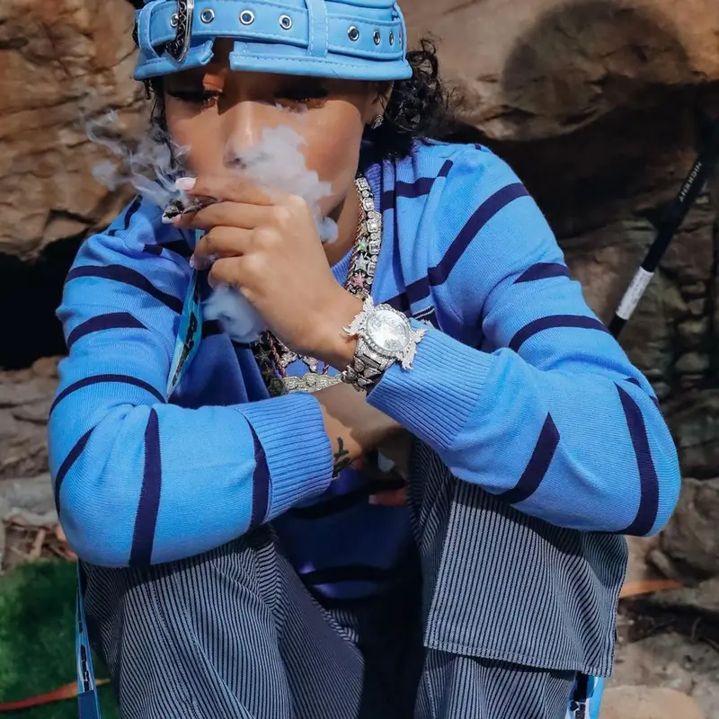 Coi Leray outfit in 730la, 2021