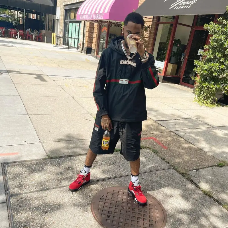 Key Glock outfit in Gucci and Jordan, 2021