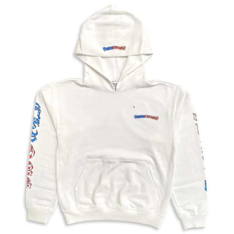 Chrome Hearts Matty Boy White America Hoodie | WHAT'S ON THE STAR?