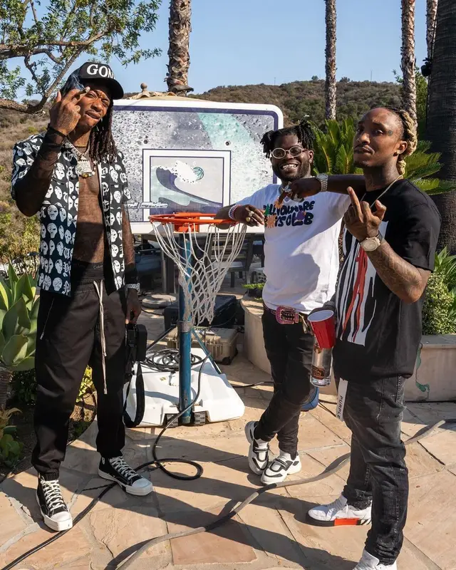 Wiz Khalifa outfit in Vyner Articles, Rick Owens, and Fresh I Am, 2021