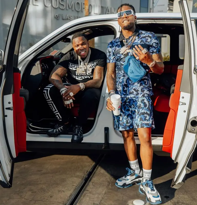 BandMan Kevo outfit in Versace, 2021