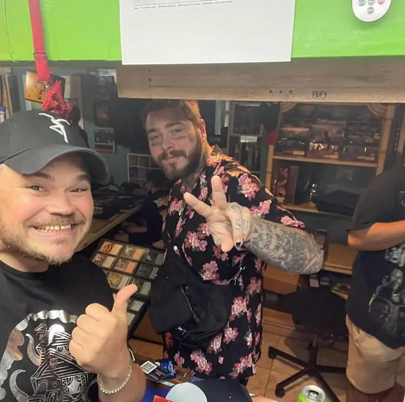 Post Malone outfit in Gucci, Prada, and Crocs, 2021