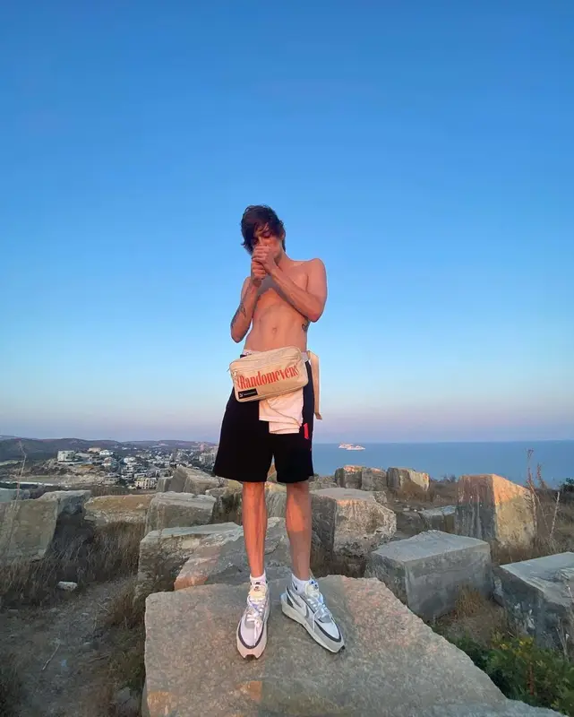 OG Buda outfit in Sacai, Puma, and Nike, 2021