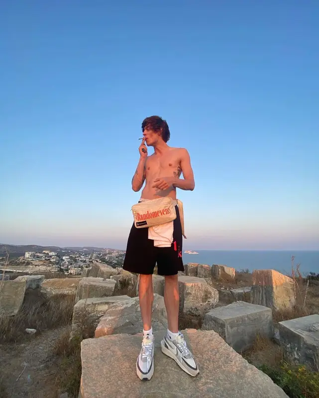 OG Buda outfit in Sacai, Puma, and Nike, 2021