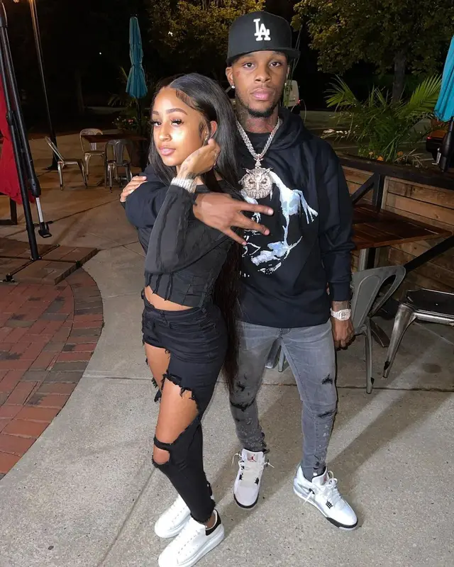 Toosii outfit in Vlone, Dead Than Cool, and New Era, 2021