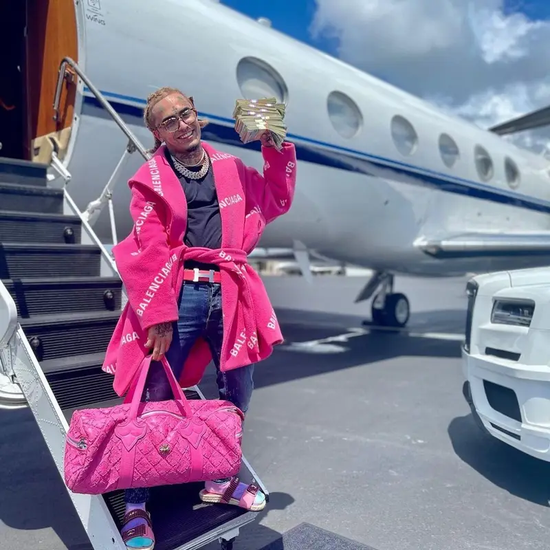 Lil Pump outfit in Balenciaga, Amiri, and Hermes, 2021