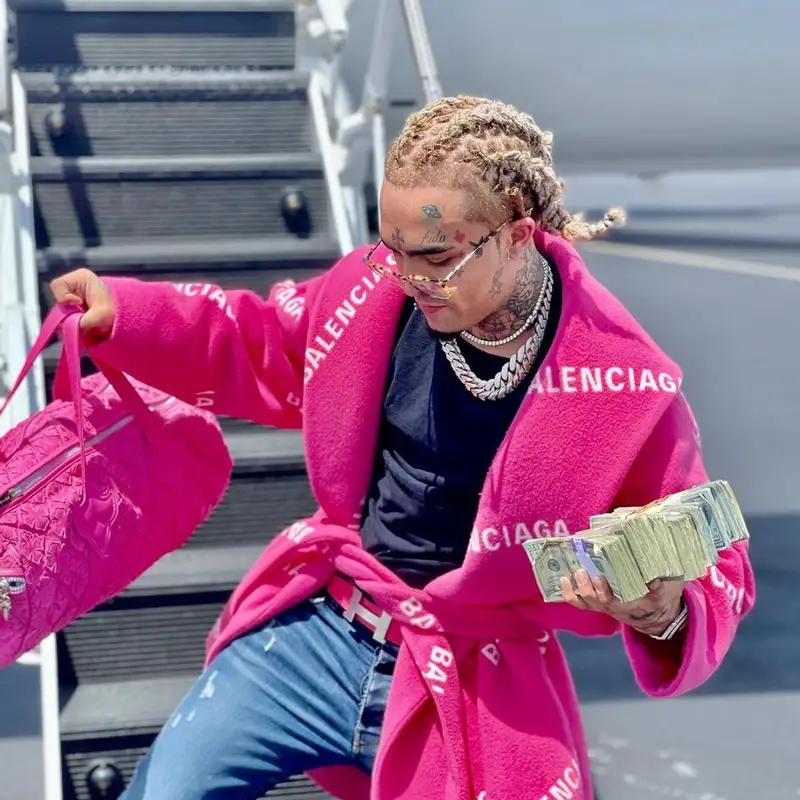 Lil Pump outfit in Balenciaga, Amiri, and Hermes, 2021