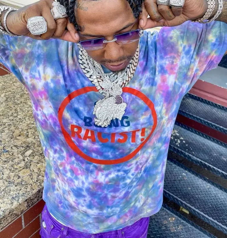 Moneybagg Yo outfit in Gallery Dept. and Nike, 2021