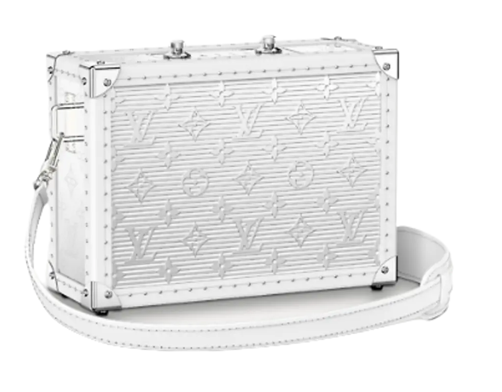 Louis Vuitton Speaker Trunk White Bag