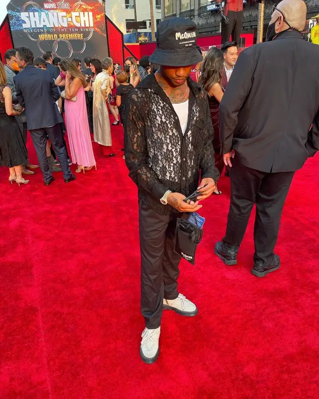 Guapdad 4000 outfit in Rick Owens, Alexander McQueen, and Dr. Martens, 2021