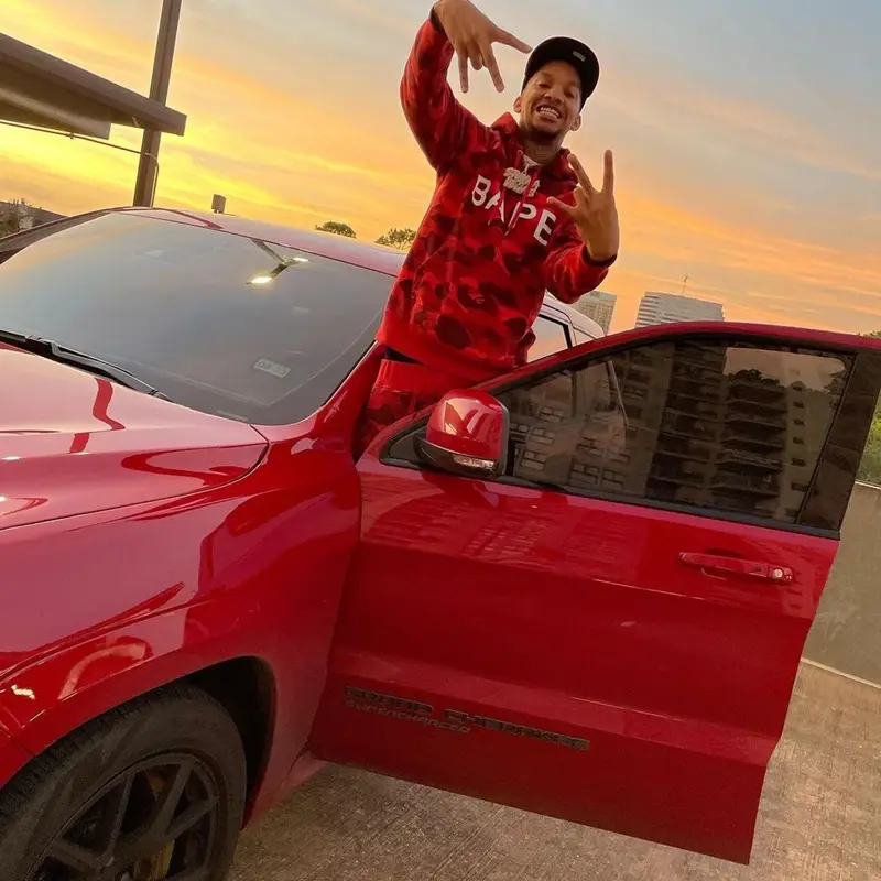 Stunna 4 Vegas outfit in Bape, Chrome Hearts, and Matty Boy, 2021