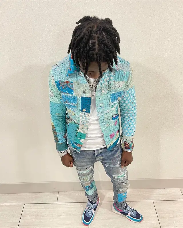 Jackboy outfit in Amiri and Chanel, 2021