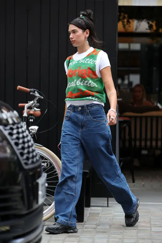 Dua Lipa outfit in Eytys, Puma, and Dans Les Rues, 2021
