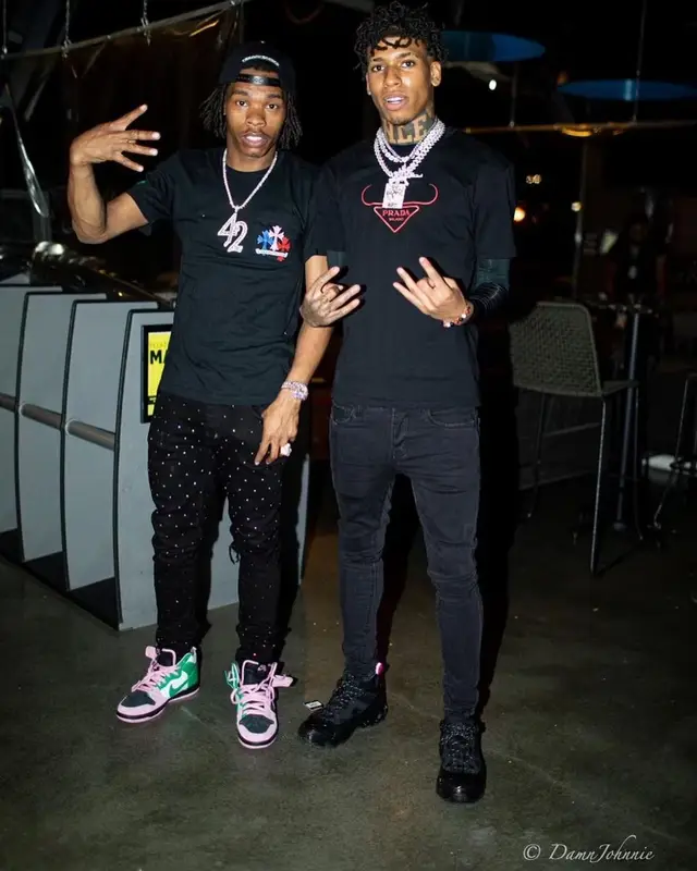 Lil Baby outfit in Chrome Hearts, Amiri, and Nike, 2021