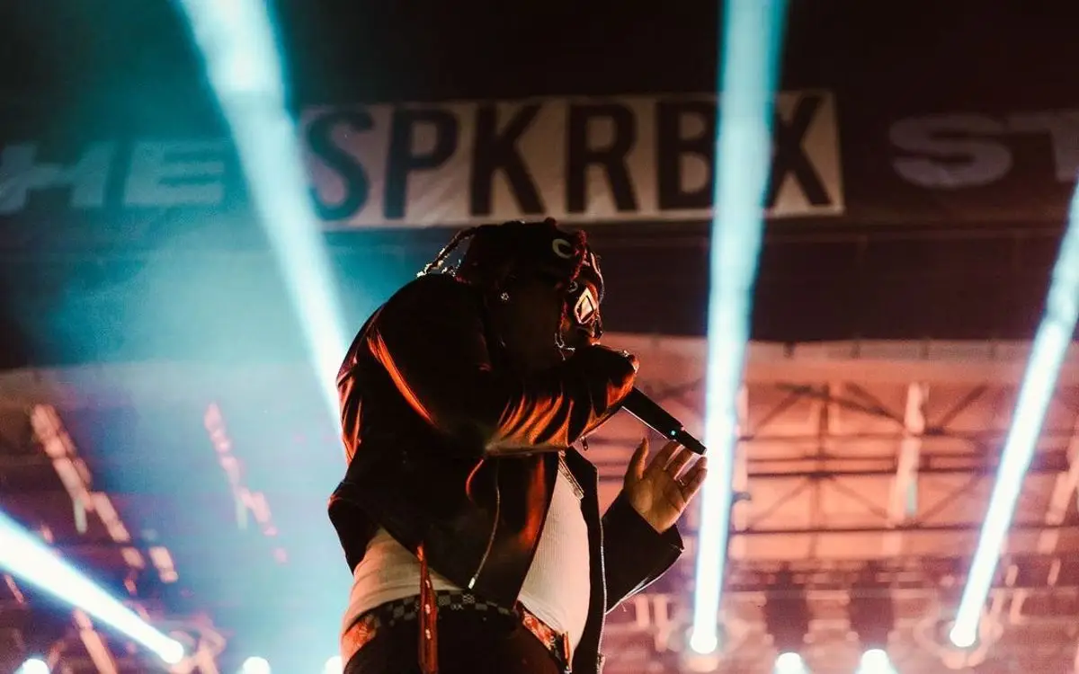 Gunna outfit in Rick Owens, Louis Vuitton, and Celine, 2021