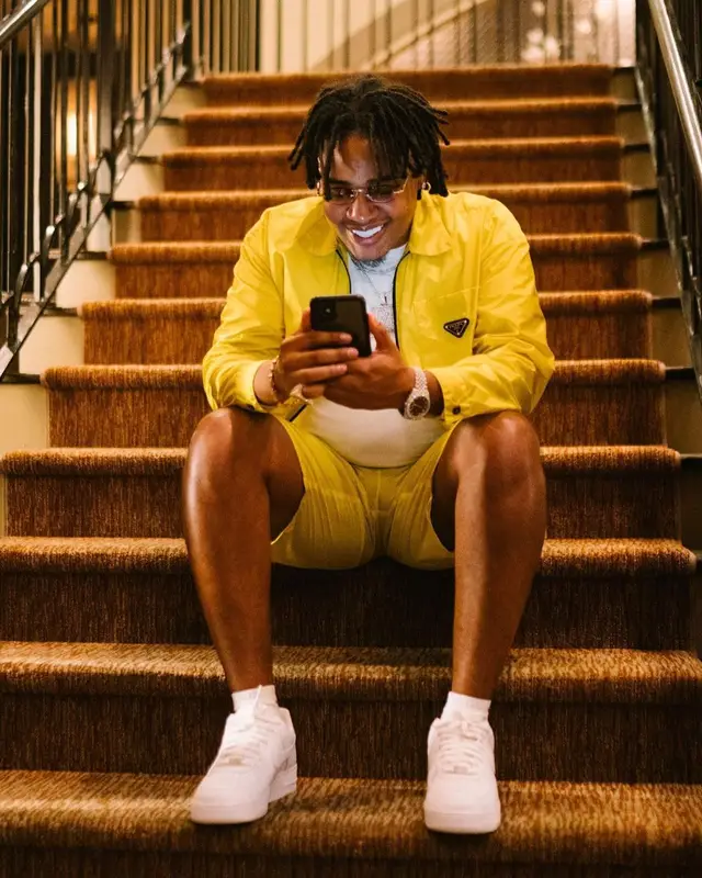 Turbo outfit in Prada, Nike, and Cartier, 2021