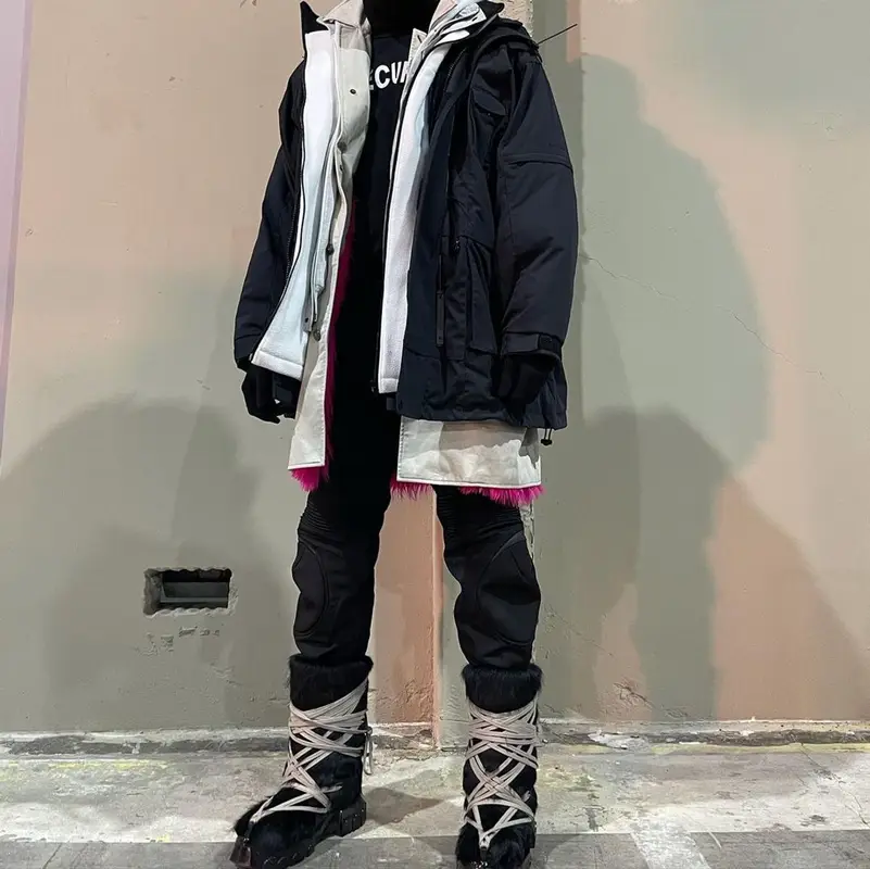 Playboi Carti outfit in Balenciaga, Vetements, and Rick Owens, 2021