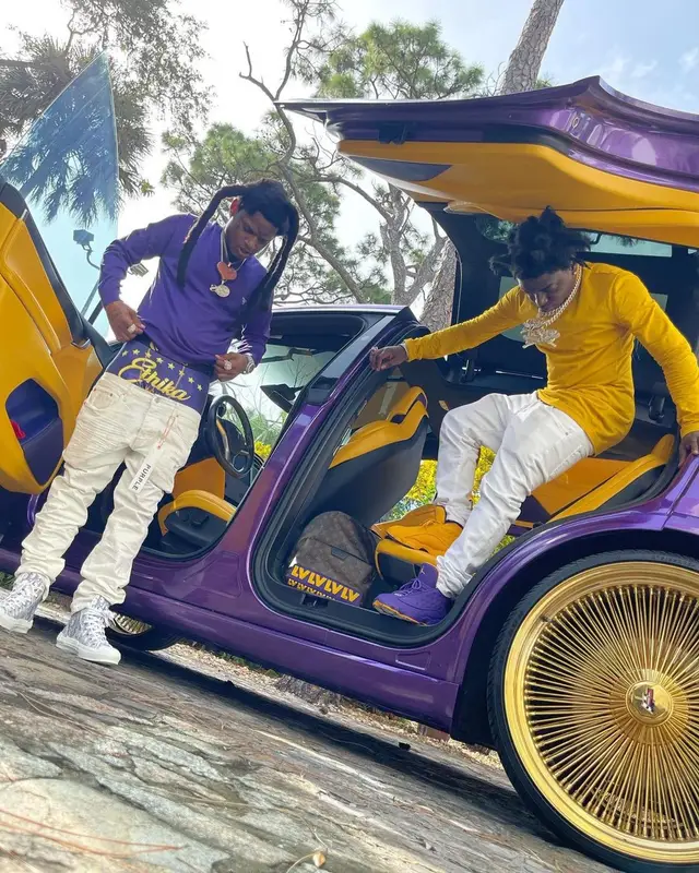 Kodak Black outfit in Dolce & Gabbana and Louis Vuitton, 2021