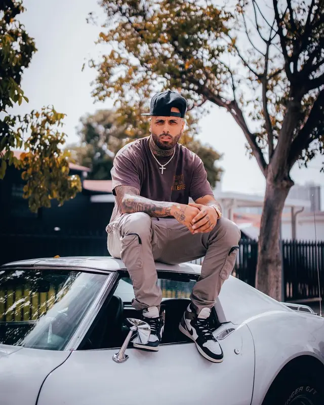 Nicky Jam outfit in Gallery Dept. and Survival , 2021