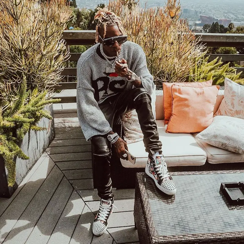 Soulja Boy outfit in Raf Simons, Amiri, and Dior, 2021